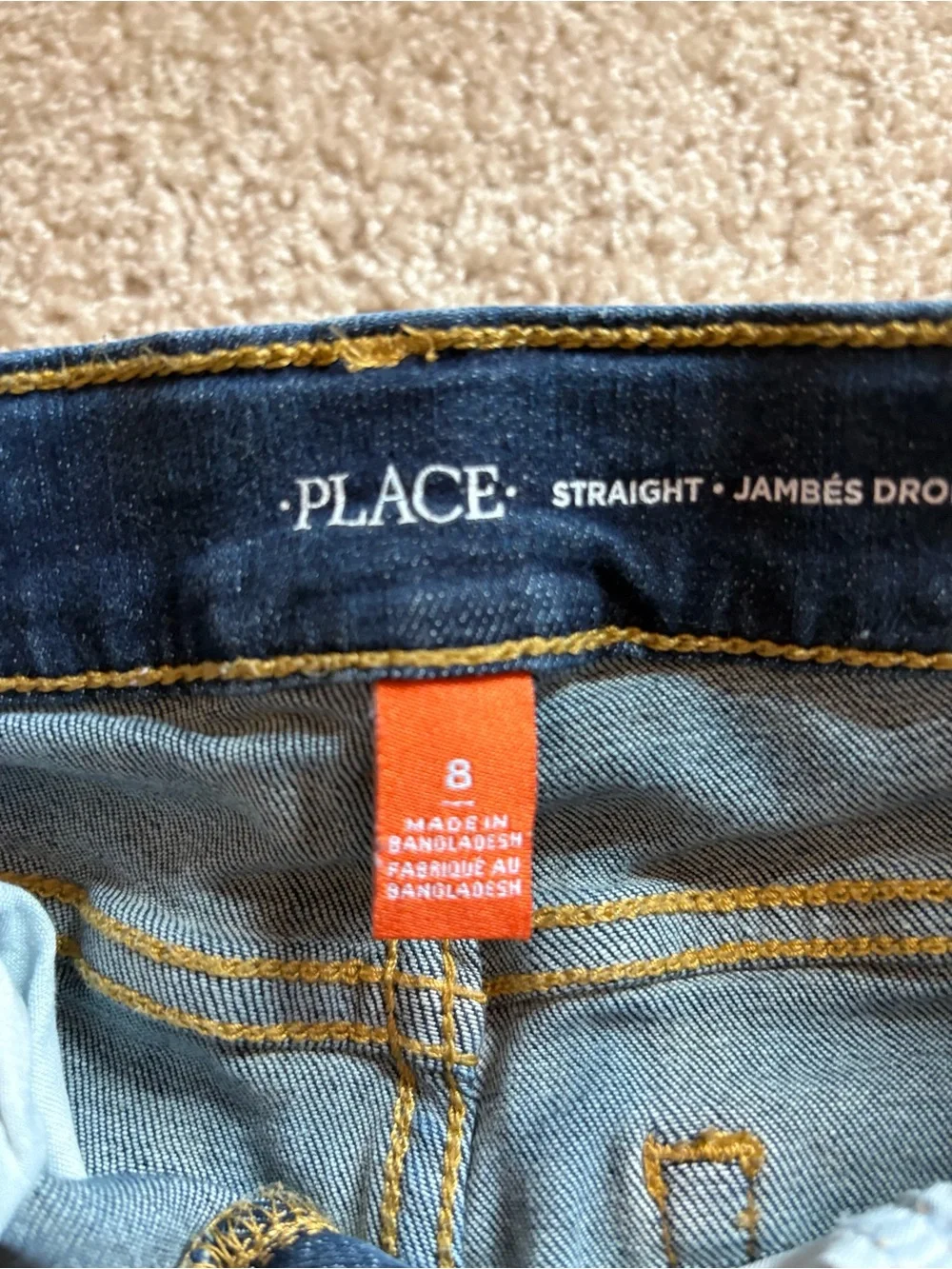 Boys Straight Leg Jeans Size 7